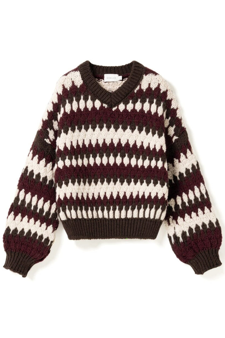 Noella - N-Laia Knit 16870001 - 1528 - Deveen Burgundy Mix