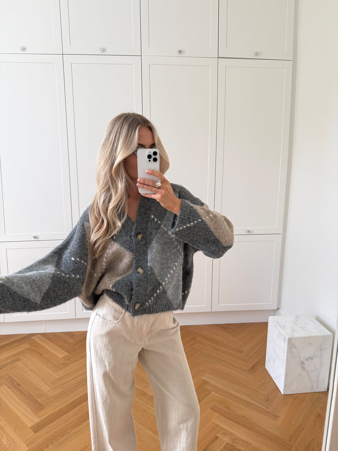 Noella - N-Laiana Knit Cardigan 14670002 - 507 - Grey Mix Cardigans 