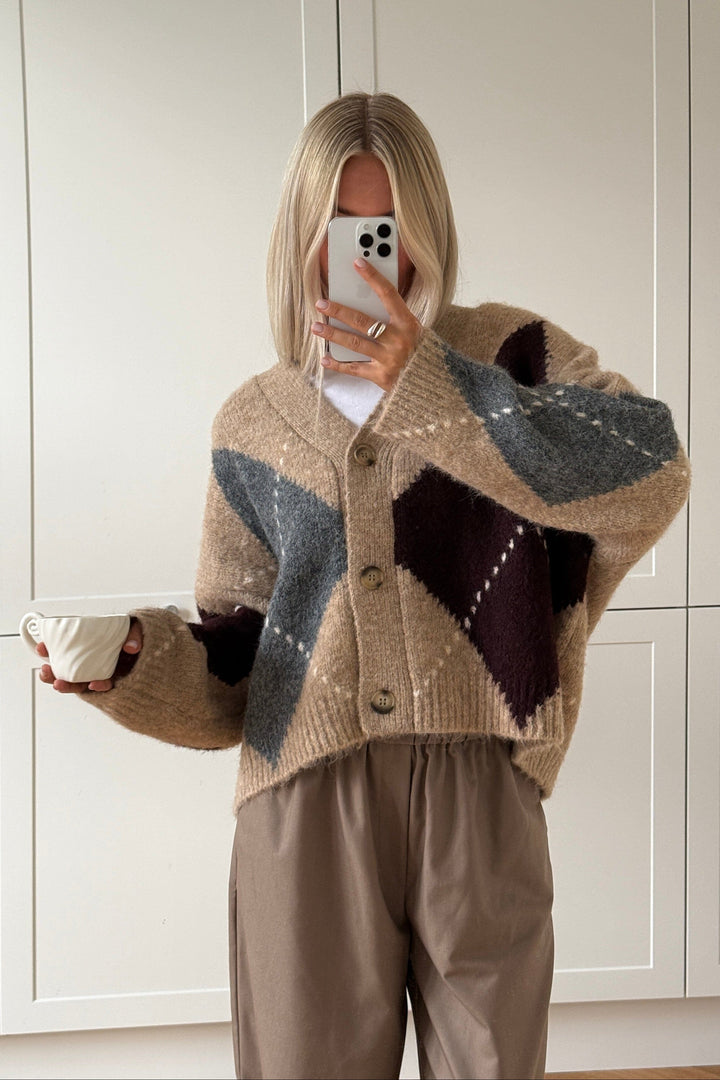 Noella - N-Laiana Knit Cardigan 14670002 - 969 - Sand Melange Cardigans 