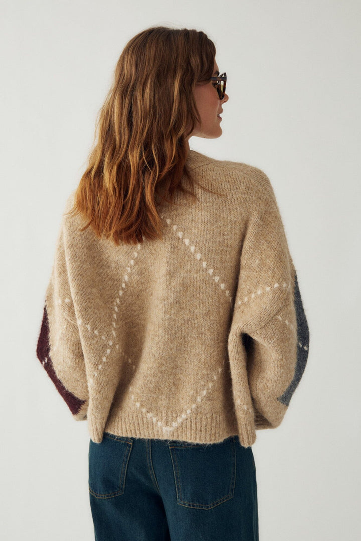 Noella - N-Laiana Knit Cardigan 14670002 - 969 - Sand Melange Cardigans 