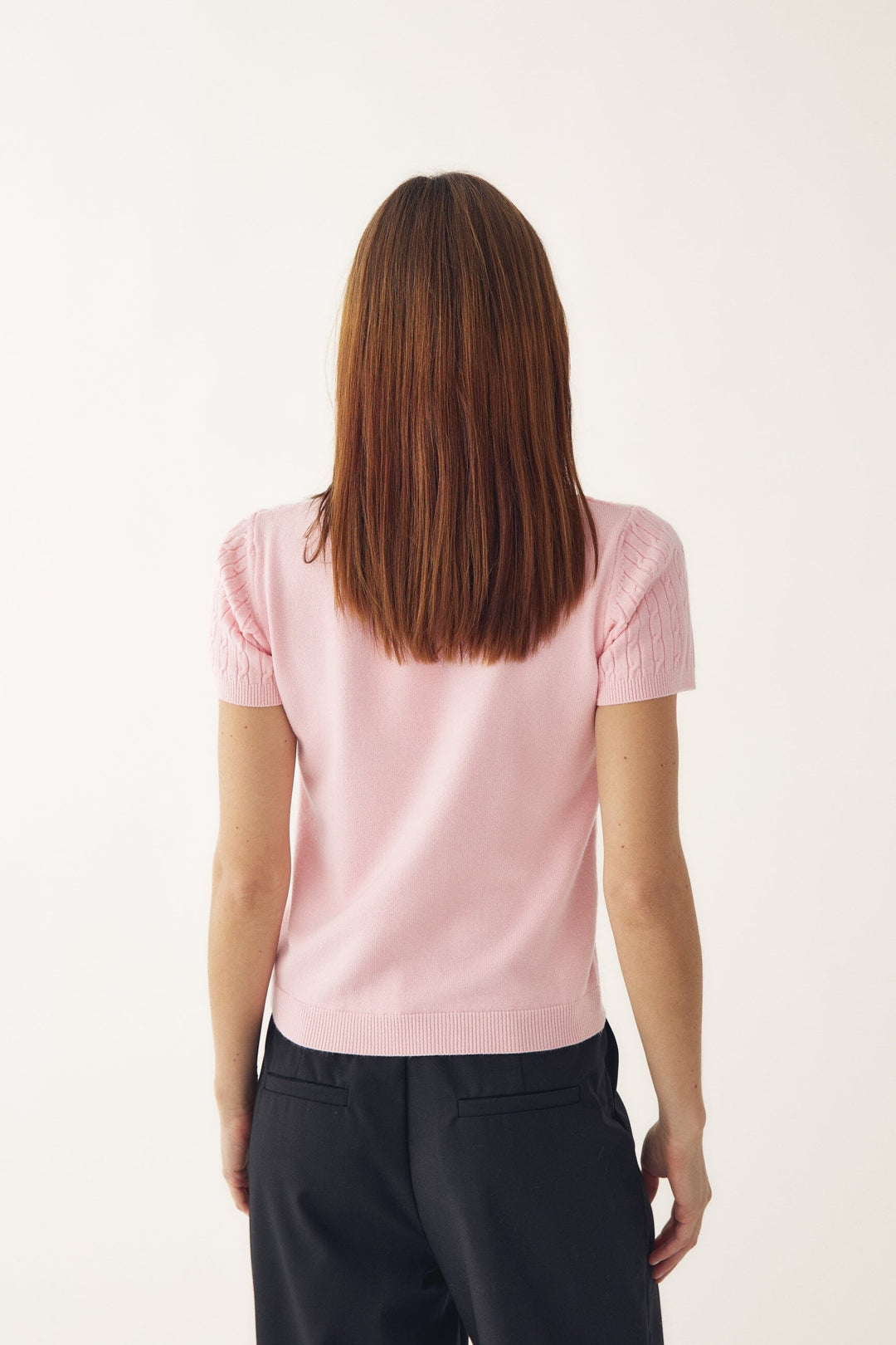 Noella - N-Larette Knit 15260001 - 1279 - Baby Pink Strikbluser 
