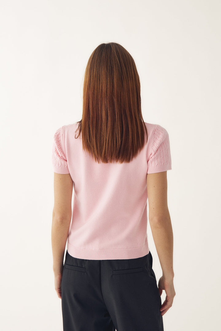 Noella - N-Larette Knit 15260001 - 1279 - Baby Pink Strikbluser 