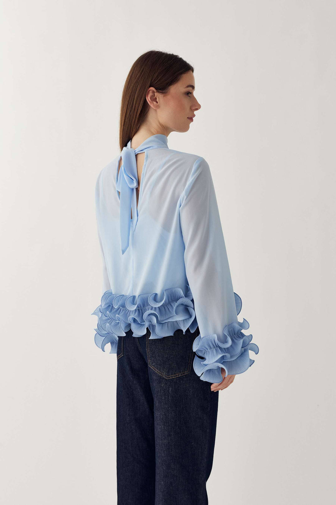 Noella - N-Latanietta Blouse 14510002 - 387 - Sky Blue Bluser 