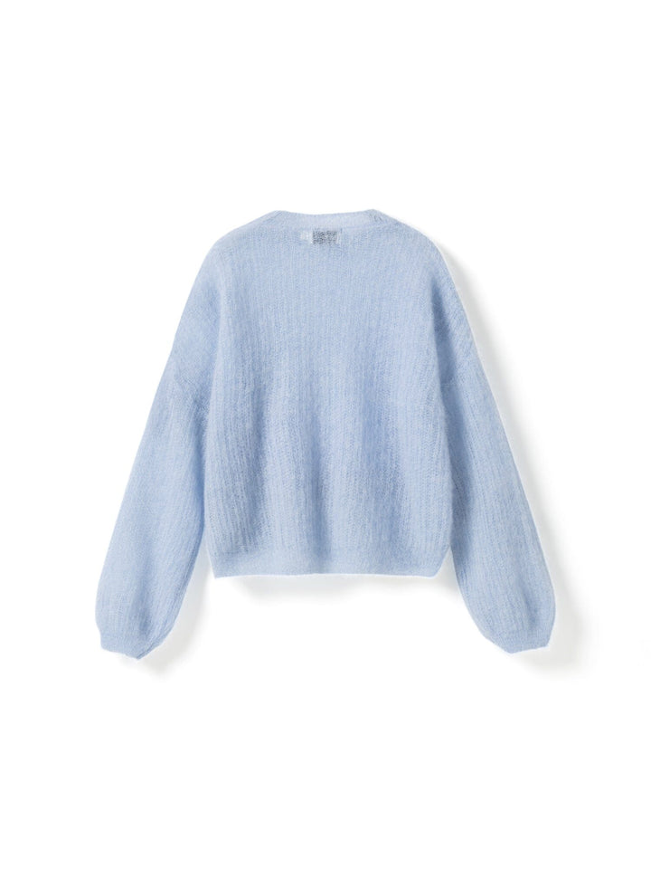 Noella - N-Lillee Knit 17030001 - 016 - Light Blue Strikbluser 