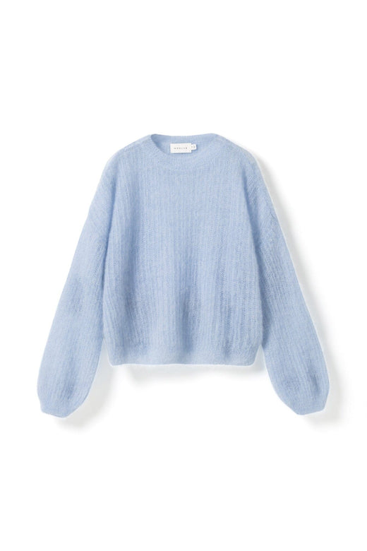 Noella - N-Lillee Knit 17030001 - 016 - Light Blue Strikbluser 