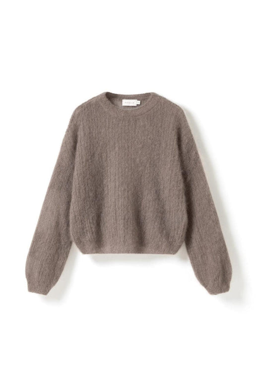 Noella - N-Lillee Knit 17030001 - 1438M/L - Timber Wolf Strikbluser 