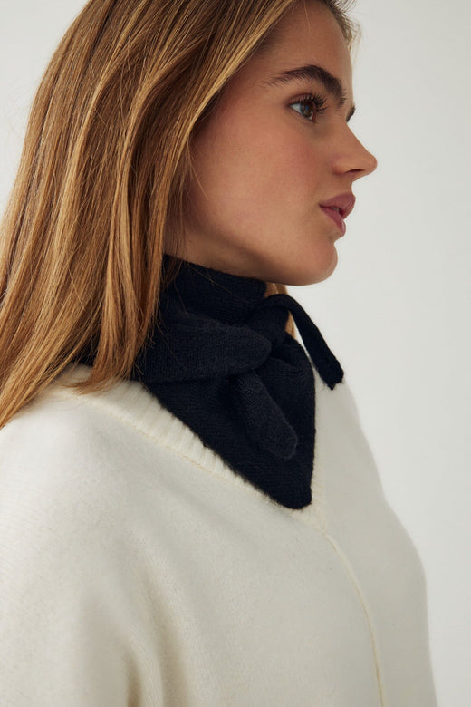 Noella - N-Loenetta Knit Scarf 13940002 - 004 - Black Tørklæder 