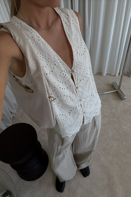 Noella - N-Maite Blouse 15760001 - 974 - Ivory Bluser 