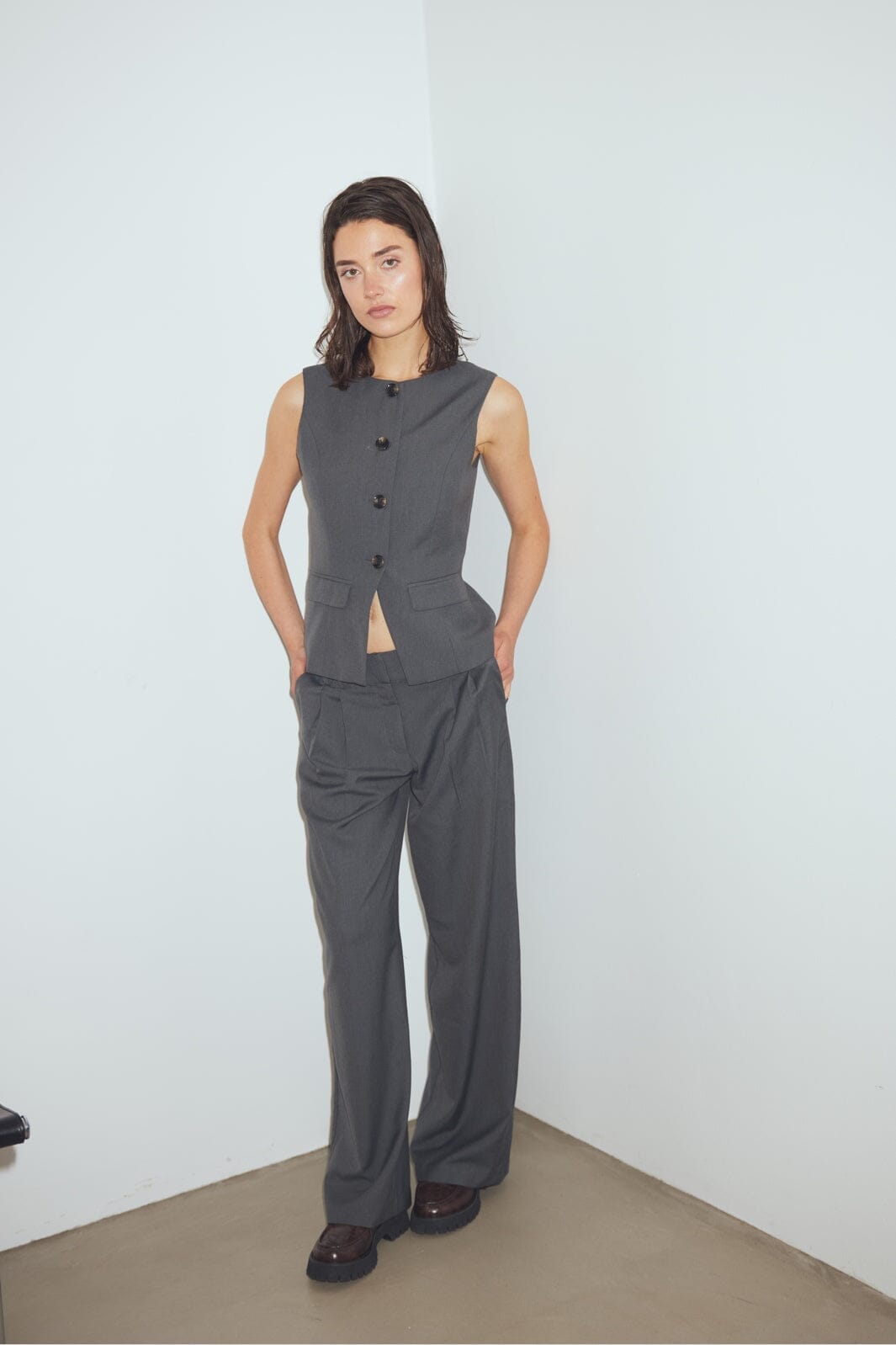 Noella - N-Marcella Pants 10730004 - 1400 - Charcoal Mel.