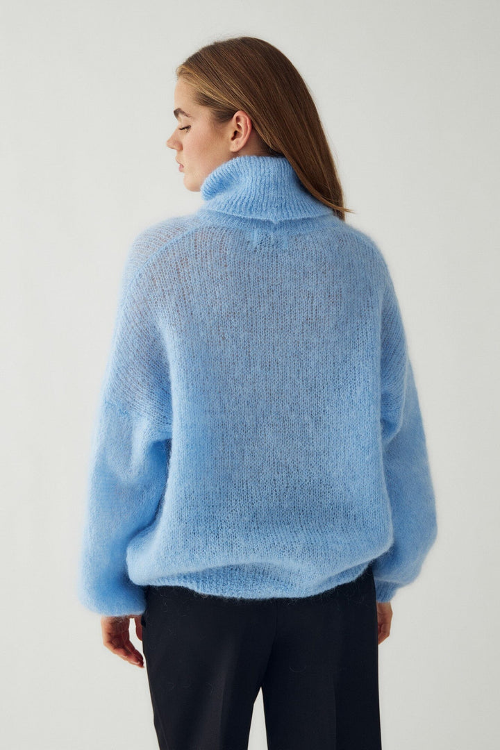 Noella - N-Marlena Knit 15250006 - 1447 - Baby Blue Strikbluser 