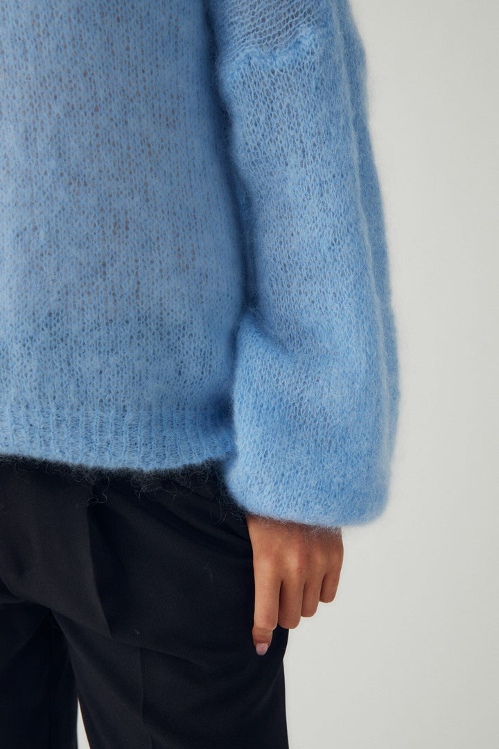 Noella - N-Marlena Knit 15250006 - 1447 - Baby Blue Strikbluser 