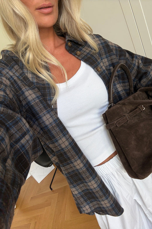 Noella - N-Marlon Shirt 17130001 - 1545 - Brown Blue Check Skjorter 