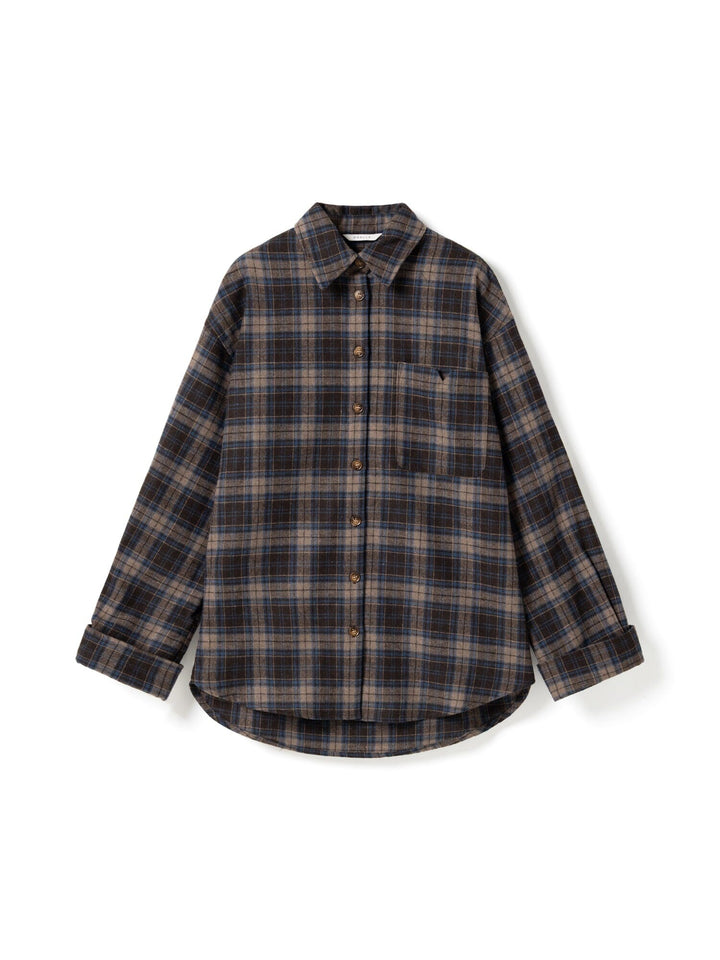 Noella - N-Marlon Shirt 17130001 - 1545 - Brown Blue Check Skjorter 