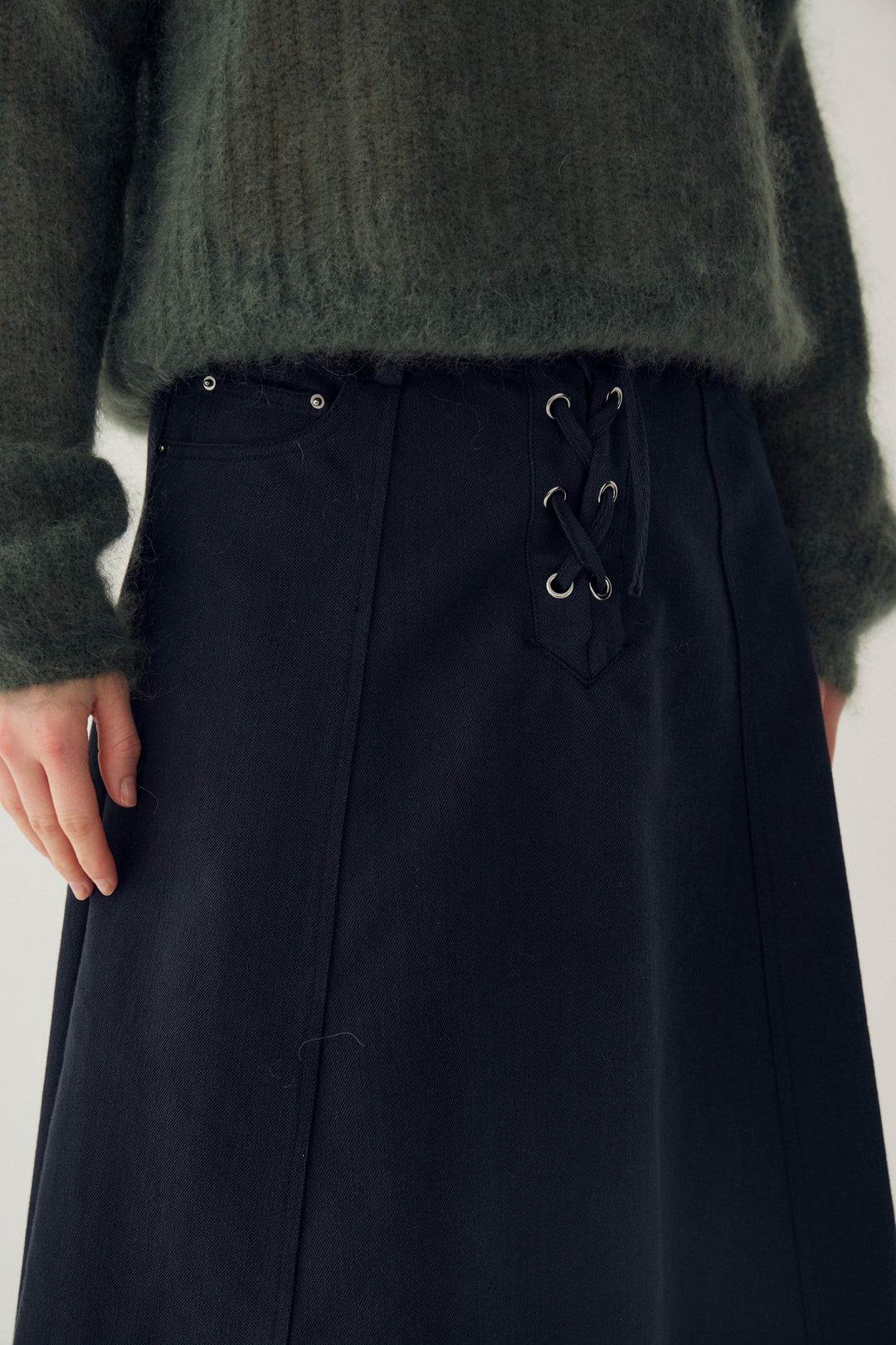 Noella - N-Martella Skirt 16140004 - 089 - Black Washed Nederdele 