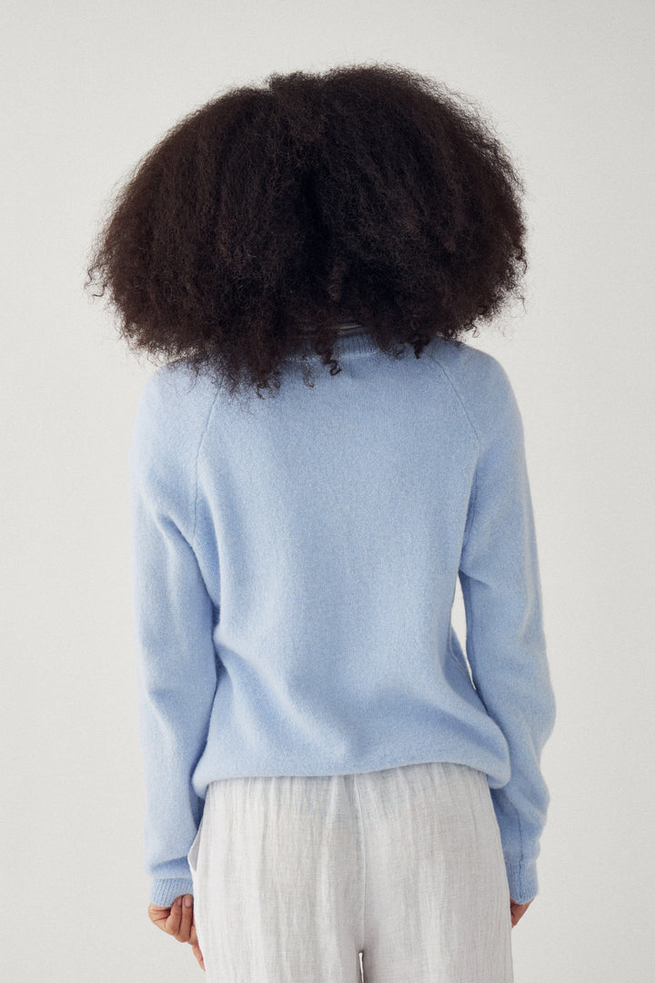 Noella - N-Marve Knit 14900005 - 016 - Light Blue Strikbluser 