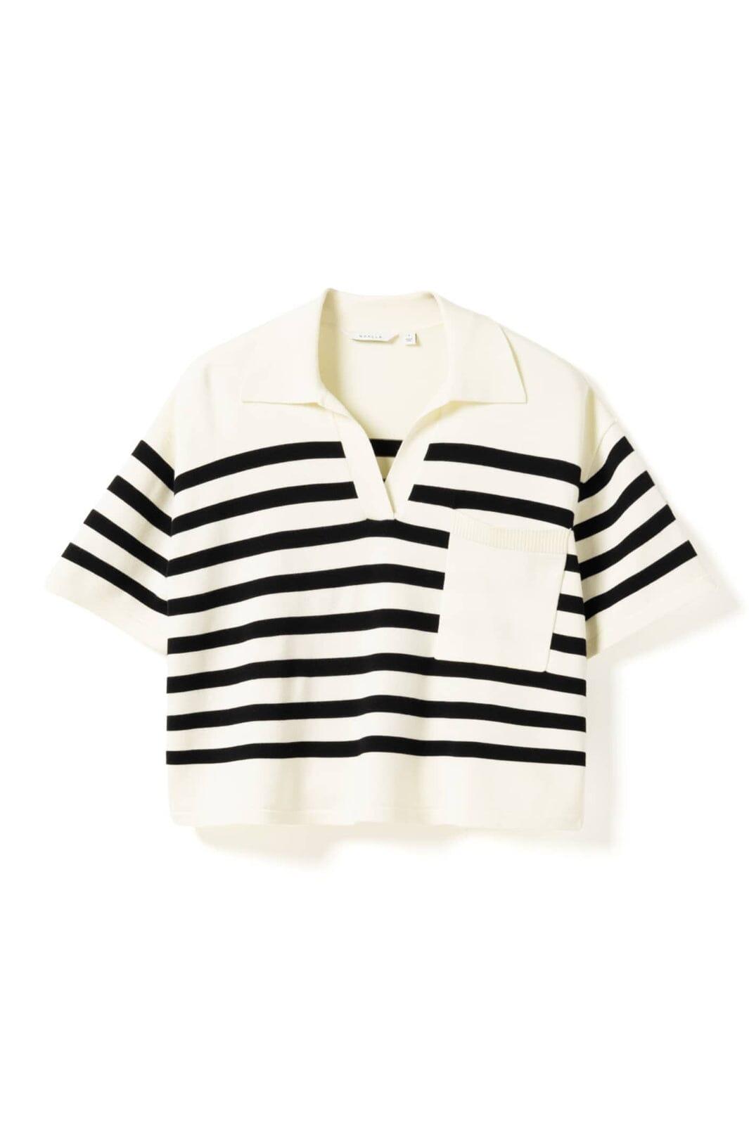 Noella - N-Maryann Knit 15540001 - 1454 - Darryll Black Stripe Strikbluser 