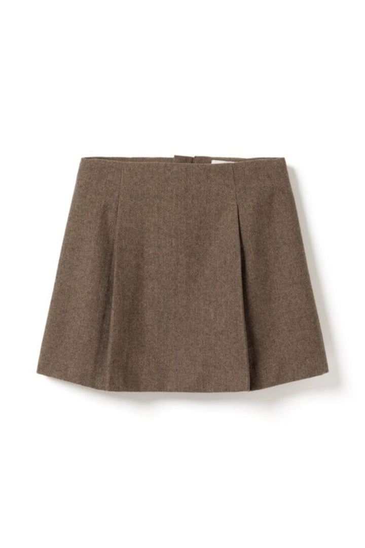 Noella - N-Maybelle Skirt 16180002 - 1488 - Brown Herringbone
