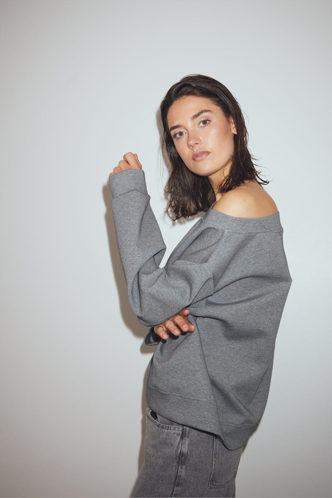 Noella - N-Meilani Top 14940002 - 972 - Medium Grey Mel.