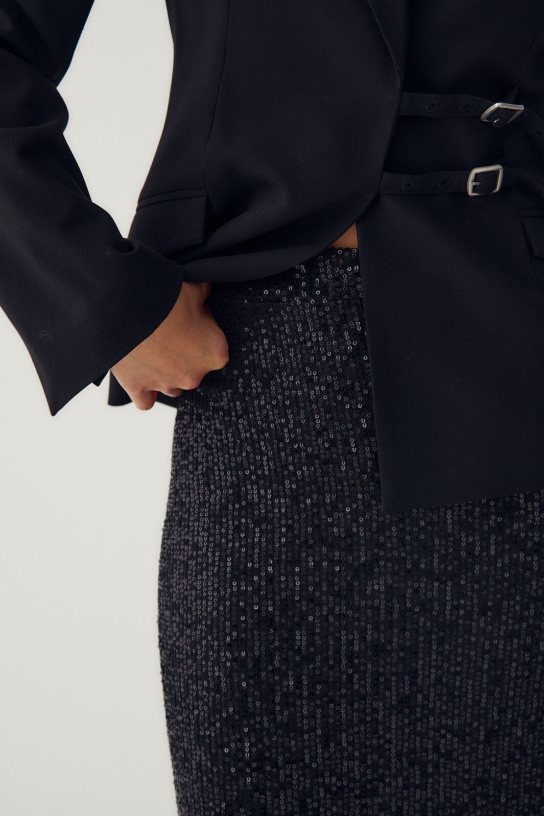 Noella - N-Mela Skirt 14320004 - 004 - Black Nederdele 