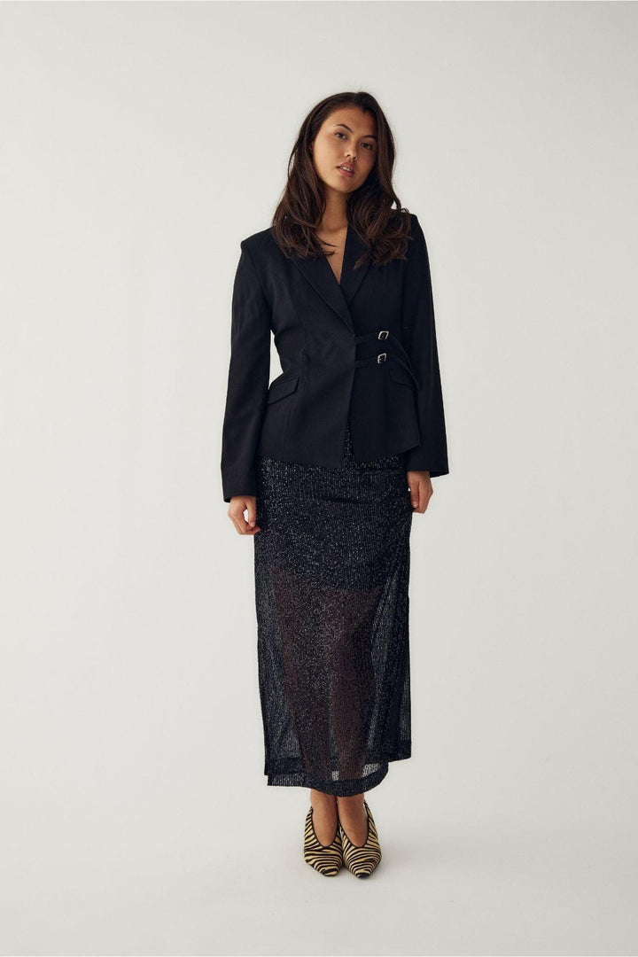 Noella - N-Mela Skirt 14320004 - 004 - Black Nederdele 