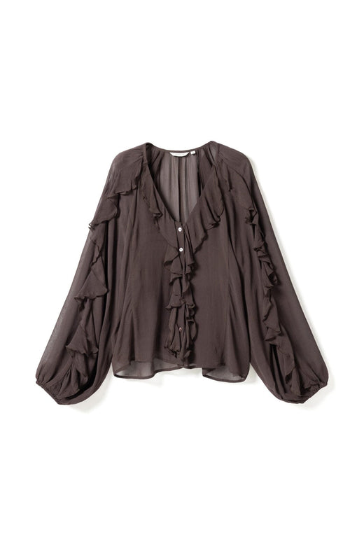 Noella - N-Merlynn Blouse 14230006 - 674 - Chocolate