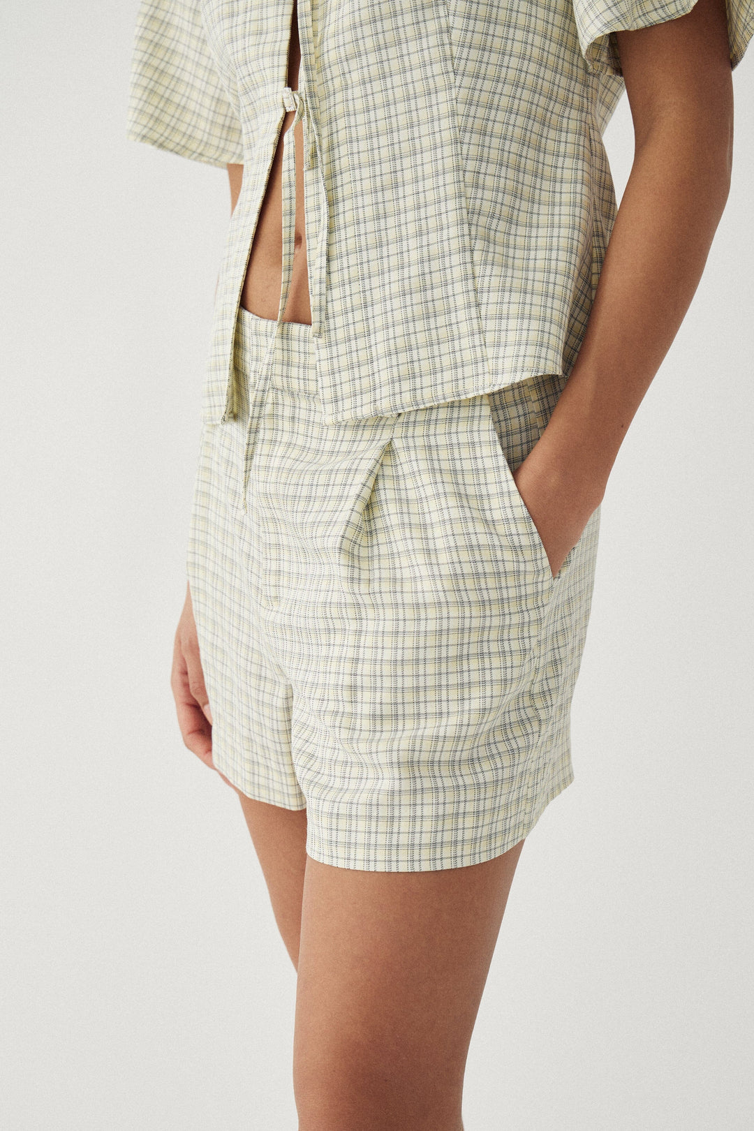Noella - N-Miko Blouse 15610002 - 1459 - Denny Yellow Check Bluser 