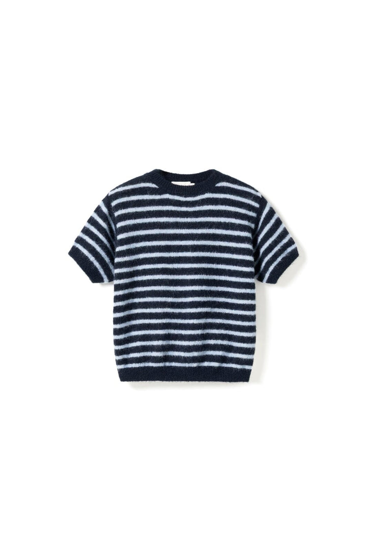 Noella - N-Monikah Ss Knit 16570003 - 117 - Blue Stripe