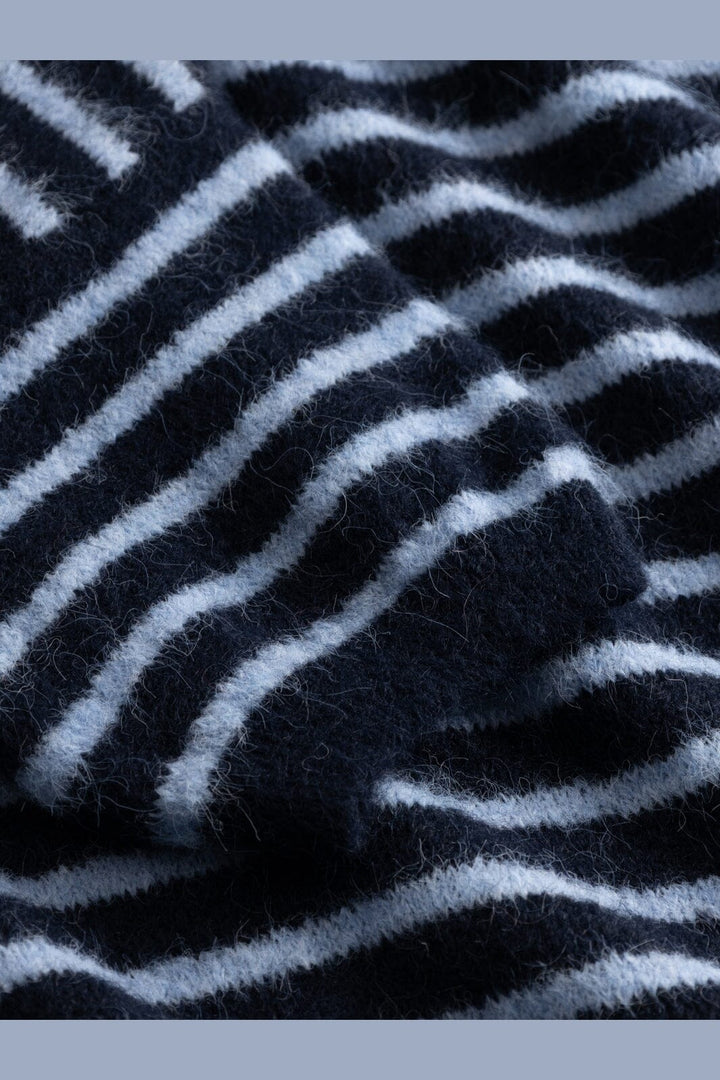 Noella - N-Monikah Ss Knit 16570003 - 117 - Blue Stripe