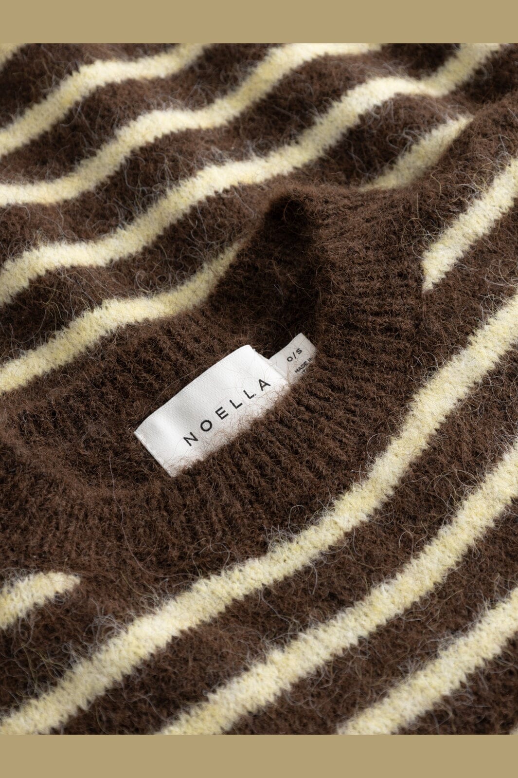 Noella - N-Monikah Ss Knit 16570003 - 1536 - Brown Yellow Stripe
