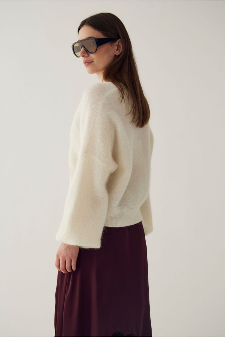 Noella - N-Morene Knit Cardigan 16690002 - 006 - Offwhite Cardigans 
