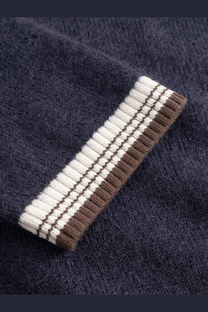Noella - N-Nattie Knit Cardigan 16400003 - 448 - Navy Brown
