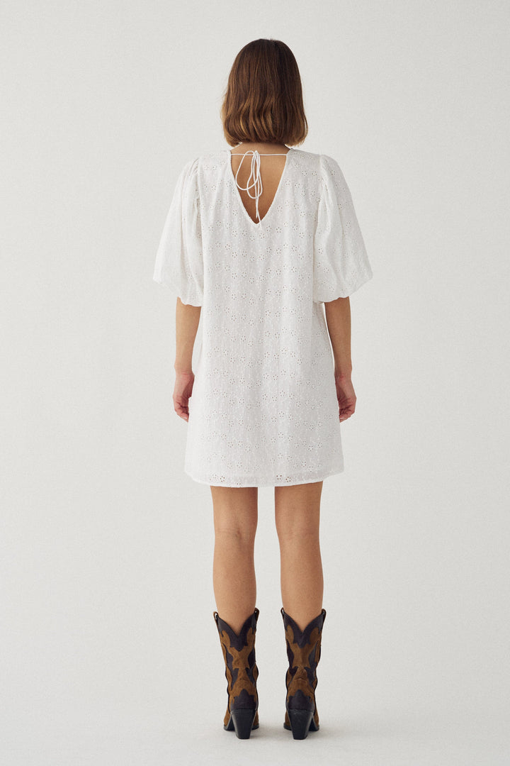 Noella - N-Pastis Short Dress 13650003 - 028 - White Kjoler 