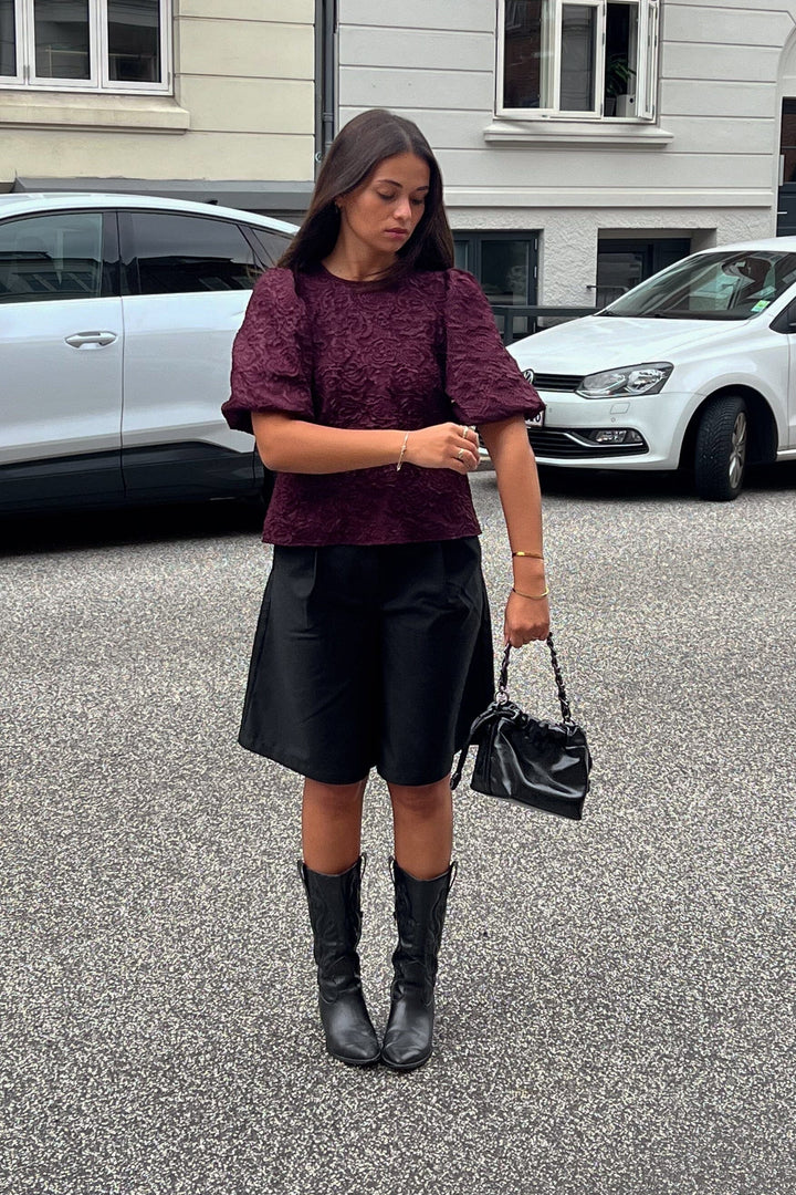 Noella - N-Shelly Blouse 14840002 - 1393 - Winetasting Bluser 