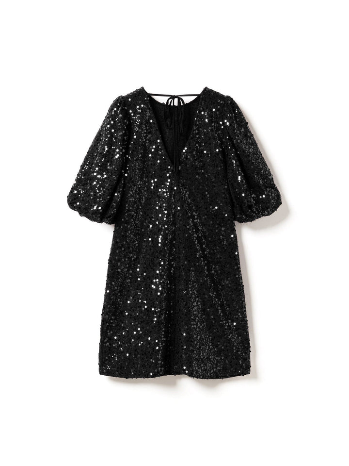 Noella - Pastis Short Dress - 004 Black Kjoler 