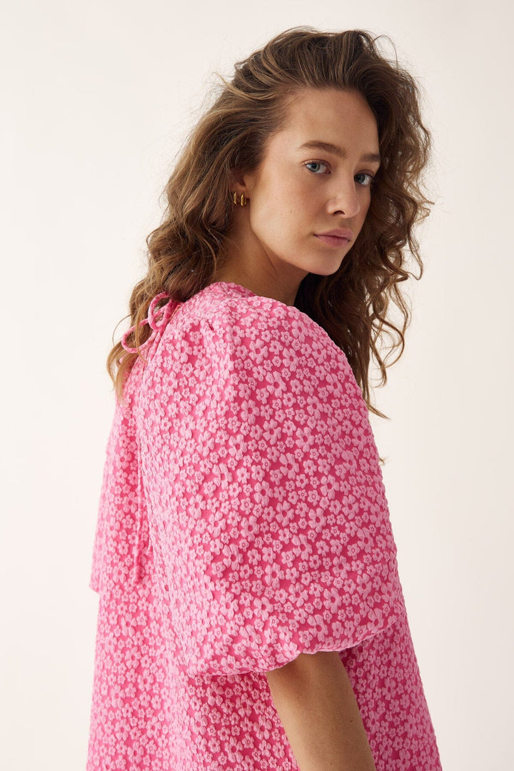 Noella - Reno Pastis Long Dress 11610005 - 031 Bright Pink Kjoler 