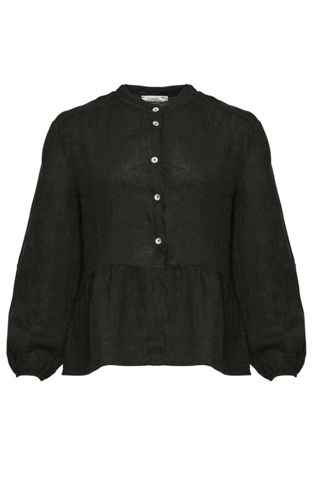 Noella - Rosi Blouse Linen - Black Bluser 