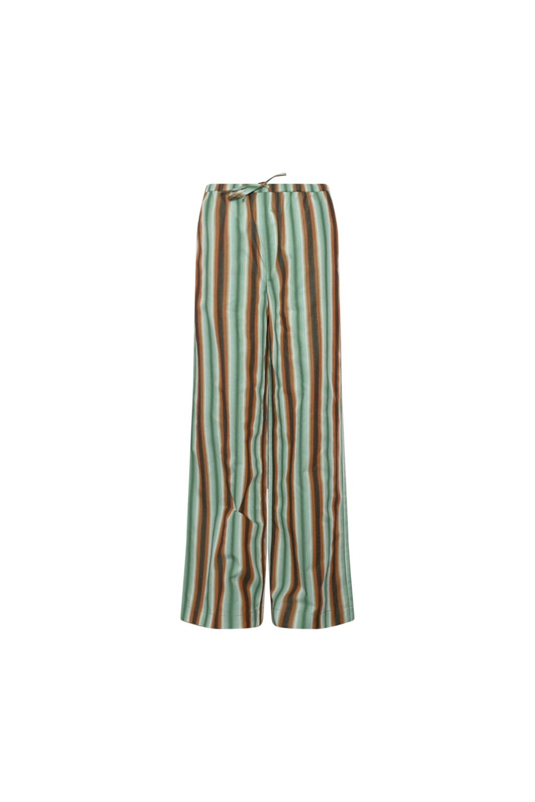 Noella - Samira Pants 13900002 - 1368 - Cosma Green Stripe