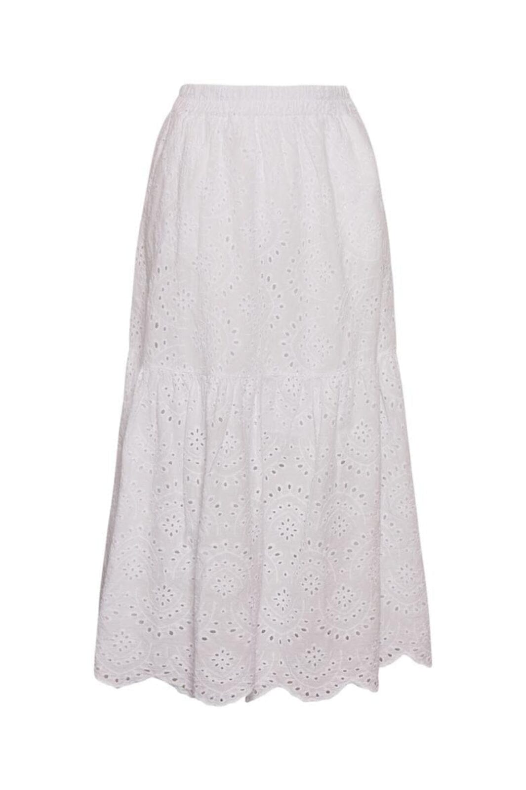 Noella - Sora Skirt - 028 White Nederdele 