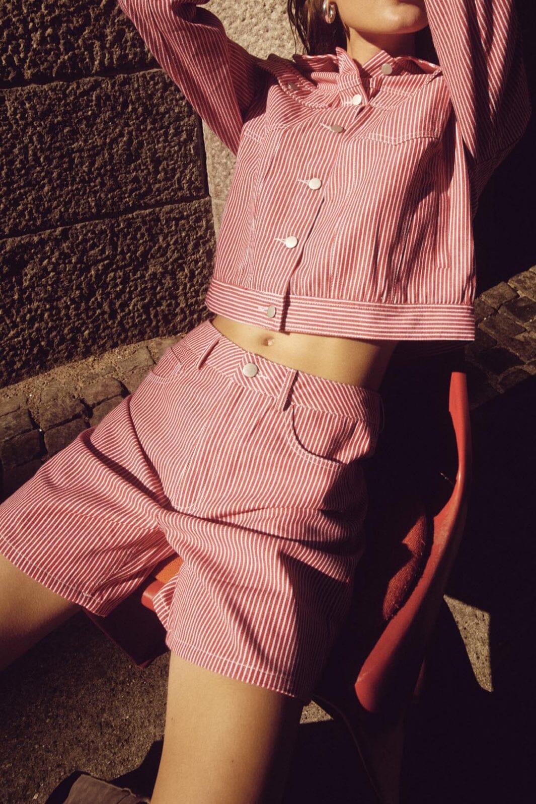 Noella - Spencer Shorts - 995 Red/White Stripe Shorts 