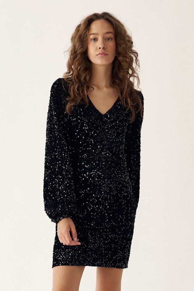 Noella - Teagan Sh Dress - 004 Black Kjoler 