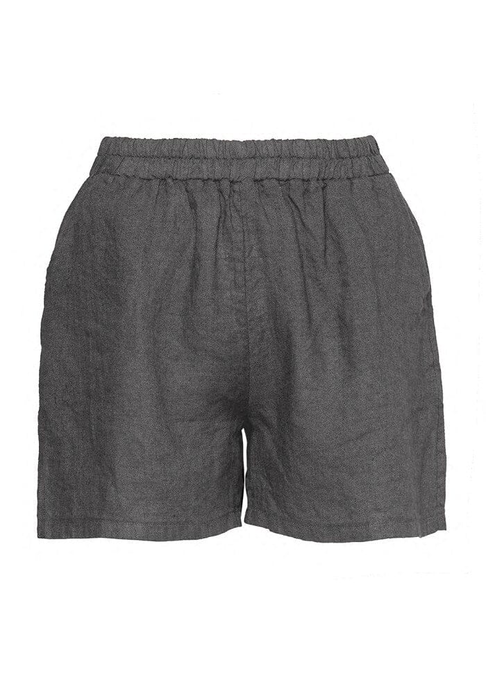 Noella - Zille Shorts Linen - 474 Antracit Grey Shorts 