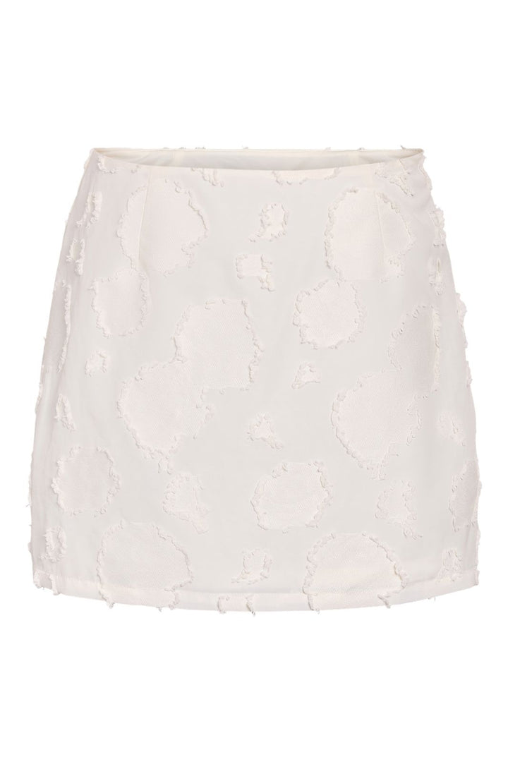 Noisy May - Nmalessa H/W Short Texture Skirt - 4880780 Bright White