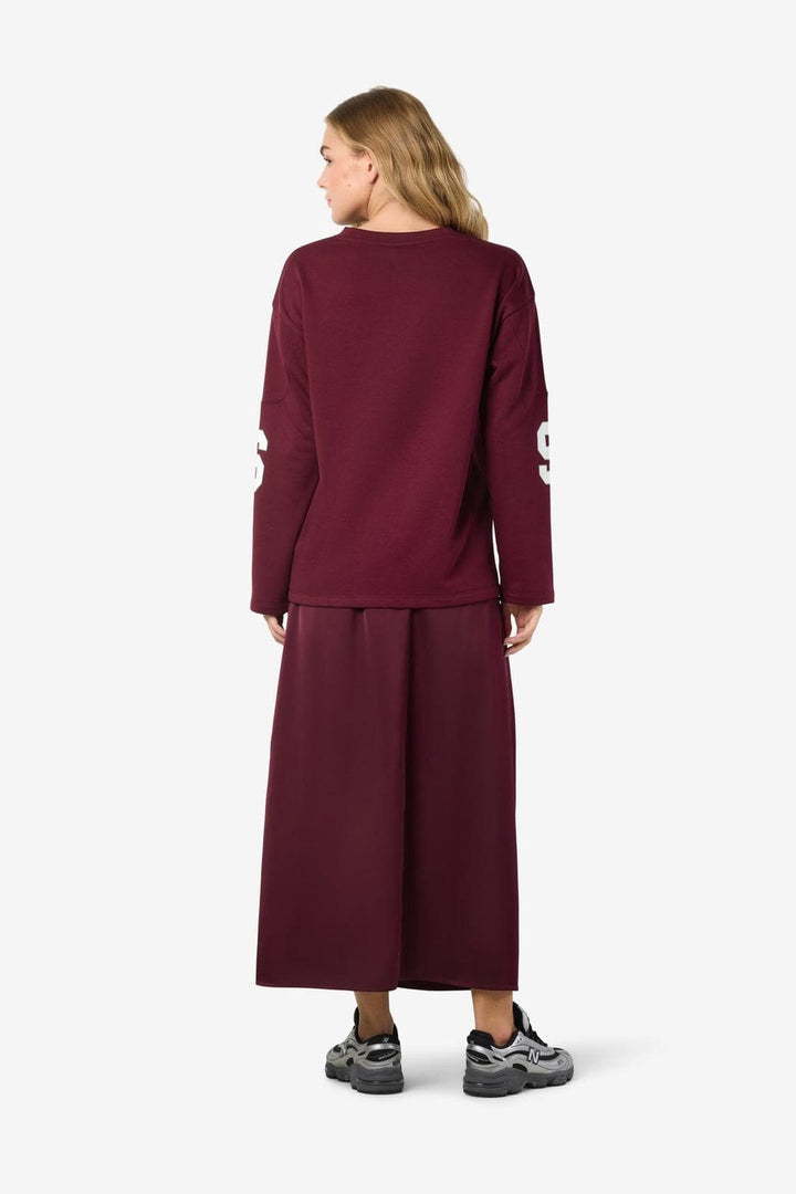 Noisy May - Nmaston L/S V-Neck Sports Sweat Fwd - 4892272 Windsor Wine