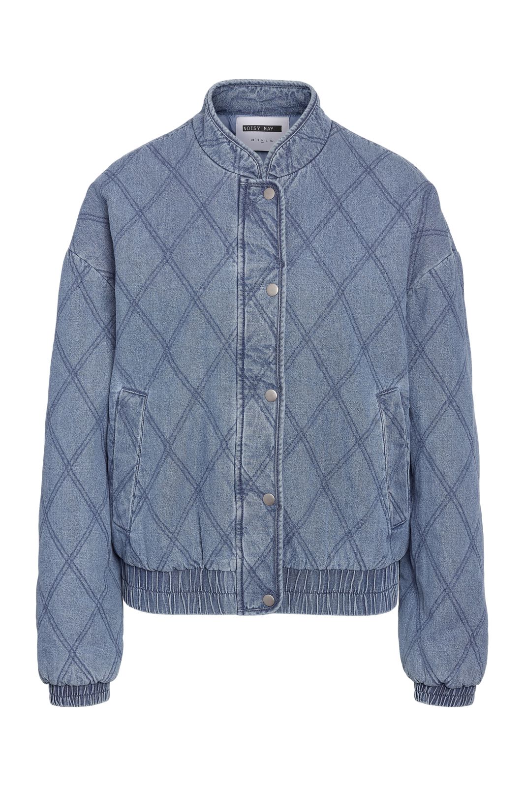Noisy May - Nmclaire Quilt Denim Jacket - 4806022 Light Blue Denim