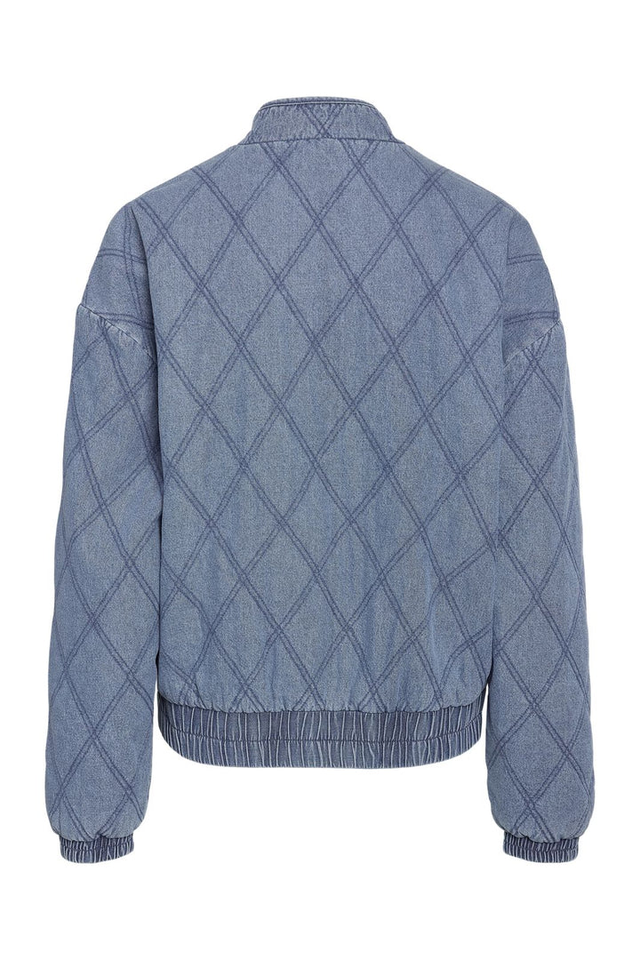 Noisy May - Nmclaire Quilt Denim Jacket - 4806022 Light Blue Denim