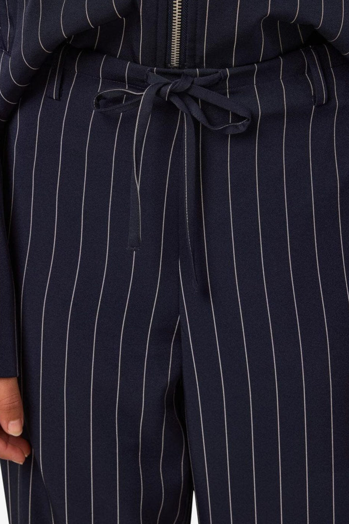 Noisy May - Nmella Nw Pinstripe Pants Fwd - 4896946 Navy Blazer White