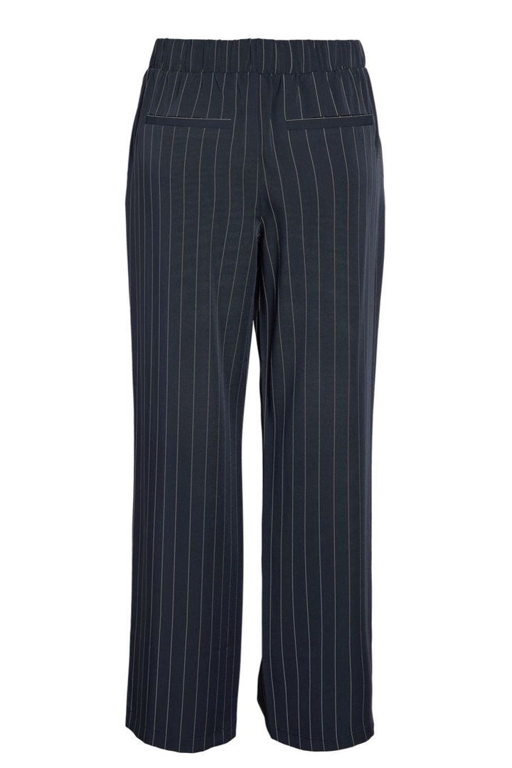 Noisy May - Nmella Nw Pinstripe Pants Fwd - 4896946 Navy Blazer White