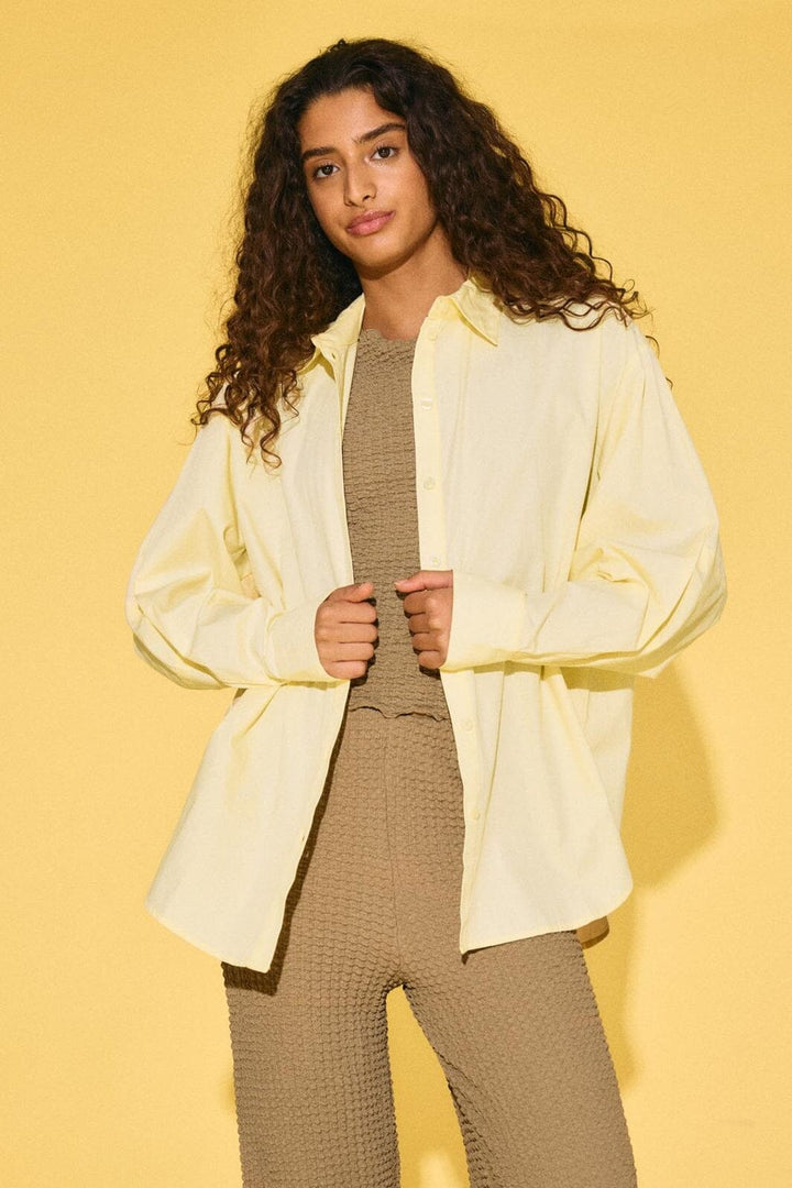 Noisy May - Nmemma L/S Shirt - 5023142 French Vanilla