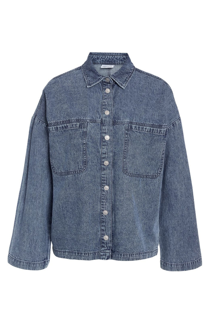 Noisy May - Nmenza L/S Oversize Shirt Mg004Mb - 4919956 Medium Blue Denim