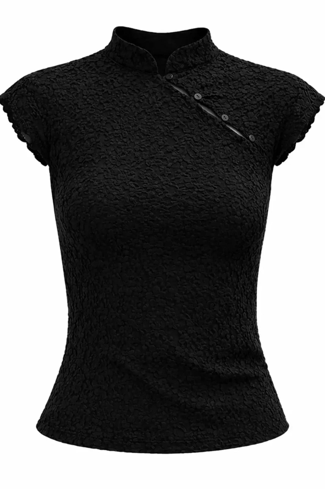 Noisy May - Nmesmee Capsleeve Lace Top - 5231082 Black Toppe 